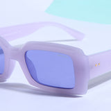 Victoria. Purple Polarized Rectangle Sunglasses