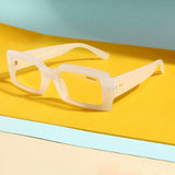 Victoria. Jelly Clear Anti-Blue Light Rectangle Sunglasses