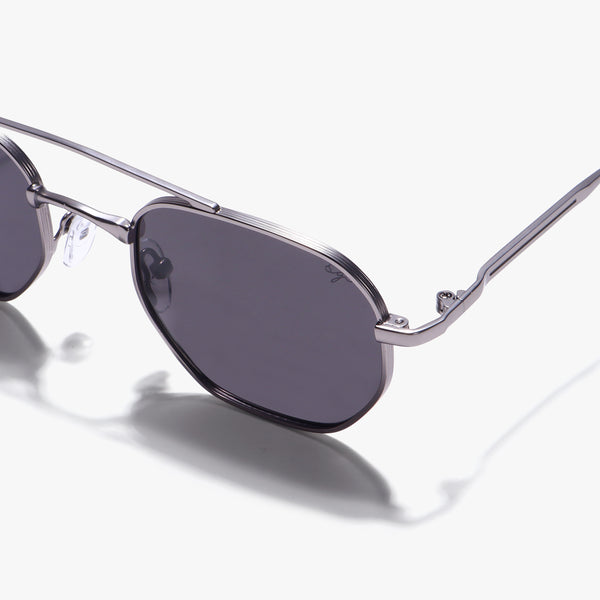 Phantom Gun Black Hexagon Sunglasses