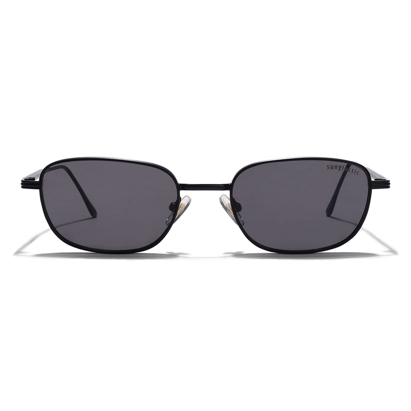 Regal Full Black Oval Sunglasses