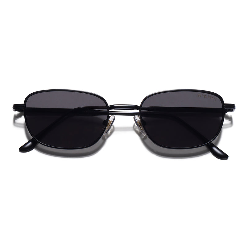 Regal Full Black Oval Sunglasses