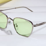 Andreas Silver Neon Edition Trapezoid Sunglasses