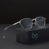 Andreas Silver Black Edition Trapezoid Sunglasses