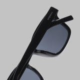 Ares Black Square Sunglasses