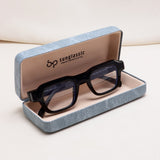 Walter Black Clear Square Sunglasses