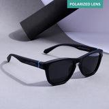 Breeze Full Black Polarized Round TR90 Sunglasses