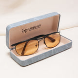 Champion Black Orange Rectangle Sunglasses for Men | UV400