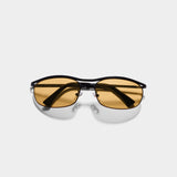 Champion Black Orange Rectangle Sunglasses for Men | UV400