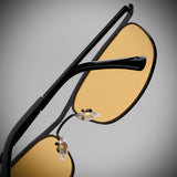 Champion Black Orange Rectangle Sunglasses for Men | UV400