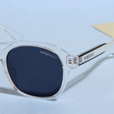 Crypto. Clear Black Square Sunglasses