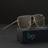The Godfather Gold Brown Square Sunglasses