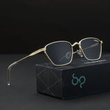 Andreas Gold Black Edition Trapezoid Sunglasses