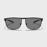 Drifter Black Polarized Rectangle Sunglasses