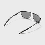 Drifter Black Polarized Rectangle Sunglasses