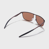 Drifter Brown Polarized Rectangle Sunglasses