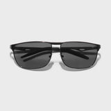 Drifter Grey Black Polarized Rectangle Sunglasses