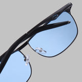 Drifter Grey Blue Polarized Rectangle Sunglasses