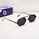 Hexa Full Black Hexagon Sunglasses