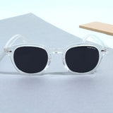 Hustler Clear Black Polarized Round Sunglasses