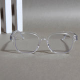 Crypto. Clear Square Sunglasses