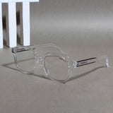 Crypto. Clear Square Sunglasses