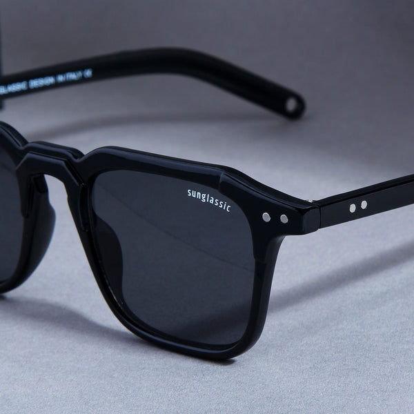 Kingsman Full Black Square Sunglasses