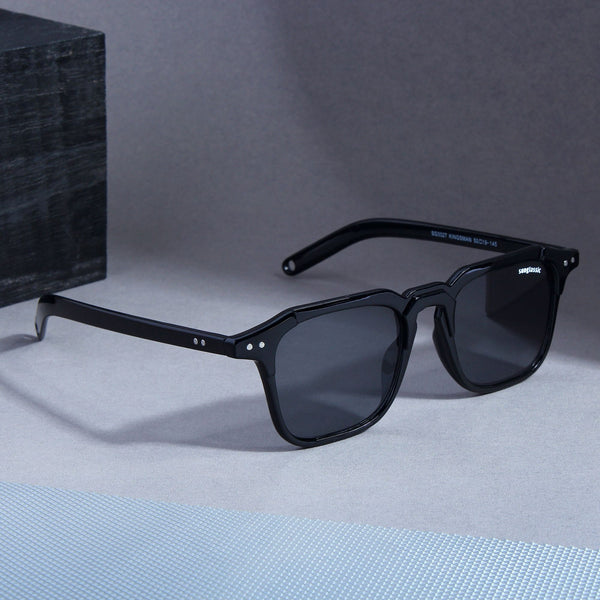 Kingsman Full Black Square Sunglasses