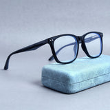 Marlton. Black Clear Anti-Blue Light TR90 Square Sunglasses