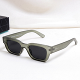 Milestone Olive Green Black Square Sunglasses