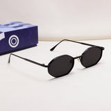 Opulent Full Black Hexagon Sunglasses