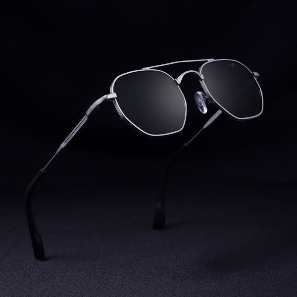 Phantom Gun Black Hexagon Sunglasses