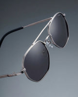 Phantom Gun Black Hexagon Sunglasses