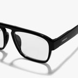 Raftaar Black Clear Square Sunglasses | Anti Blue Light