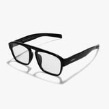 Raftaar Black Clear Square Sunglasses | Anti Blue Light