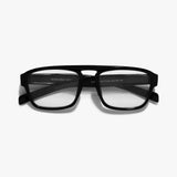 Raftaar Black Clear Square Sunglasses | Anti Blue Light