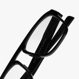 Raftaar Black Clear Square Sunglasses | Anti Blue Light