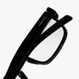 Raftaar Black Clear Square Sunglasses | Anti Blue Light
