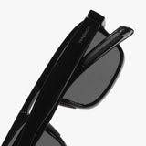 Raftaar Full Black Square Sunglasses – Polarized Lenses