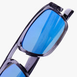Raftaar Grey Blue Mercury Square Sunglasses | UV400 Polarized