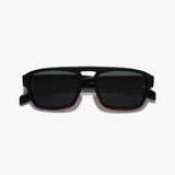 Raftaar Tortoise Black Green Square Sunglasses | UV400 Polarized