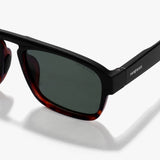 Raftaar Tortoise Black Green Square Sunglasses | UV400 Polarized