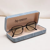 Regal Black Green Gradient Oval Sunglasses