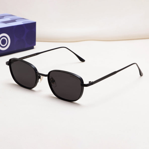 Regal Full Black Oval Sunglasses