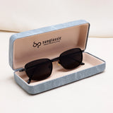 Regal Full Black Oval Sunglasses