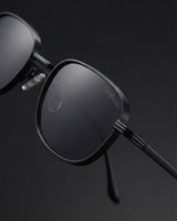 Regal Full Black Oval Sunglasses