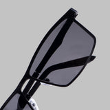 RideX Edition – Black Rectangle Sunglasses | UV400 Polarized | Unisex