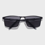 RideX Edition – Gray Black Rectangle Sunglasses | UV400 Polarized | Unisex