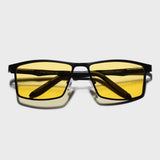 RideX Edition – Black Yellow Rectangle Sunglasses | Polarized UV400