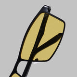 RideX Edition – Black Yellow Rectangle Sunglasses | Polarized UV400