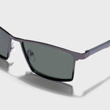 RideX Edition – Gray Green Rectangle Sunglasses | UV400 Polarized | Unisex